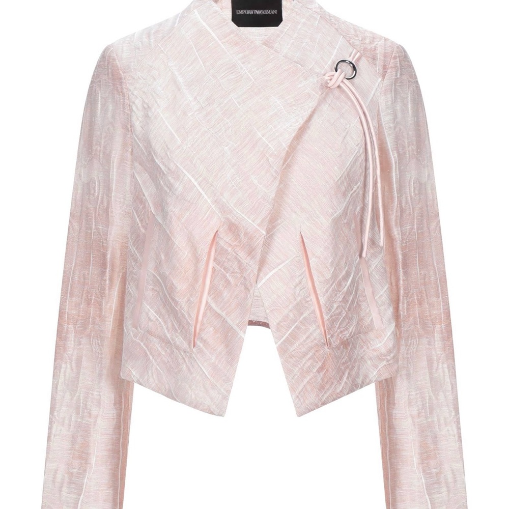 $250 NWT Authentic Emporio Armani Blazer in pastel pink SZ 8 (42IT)